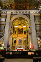 Obraz premium Sao Roque Church (Portuguese: Igreja de Sao Roque) in Lisbon, Portugal. This church is completed in 16th century with Baroque style.