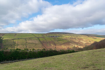 landscape of the hills