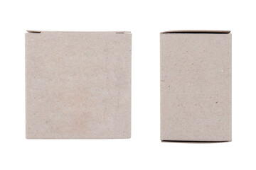 Fototapeta premium Mini cardboard box isolated on white background