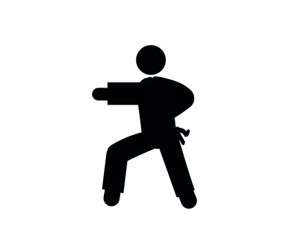 recommend clip art: Karate vector icon.  Editable stroke. Symbol in Line Art Style for Design, Presentation, Website or Apps Elements, Logo. Pixel vector graphics - Vector