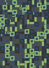 Abstract Geometric Pattern generative computational art illustration