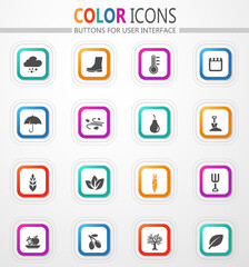 Autumn icon set