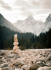 stones in the mountains