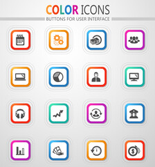 Management icon set