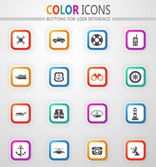 Coast Guard icon set