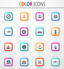Coast Guard icon set