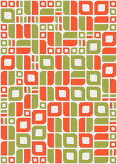 Abstract Geometric Pattern generative computational art illustration