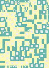 Abstract Geometric Pattern generative computational art illustration