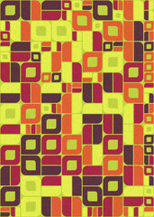 Abstract Geometric Pattern generative computational art illustration