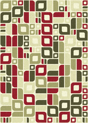 Abstract Geometric Pattern generative computational art illustration