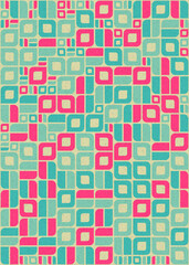 Abstract Geometric Pattern generative computational art illustration