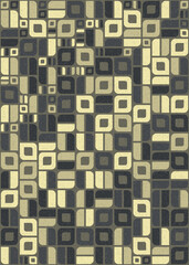 Abstract Geometric Pattern generative computational art illustration