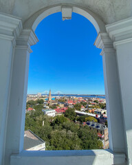 Obraz premium A View of Charleston, South Carolina from the Steeple of St. Michael's Church
