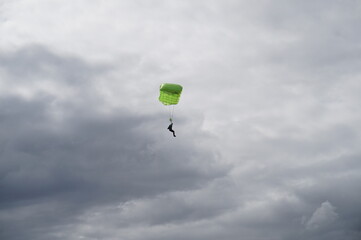 parachute in the sky