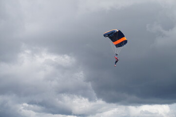 parachute in the sky