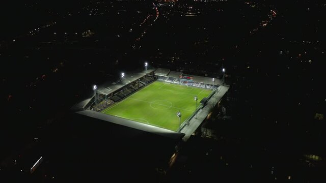Luton Town Football Club Kenilworth Road Stadium at Night