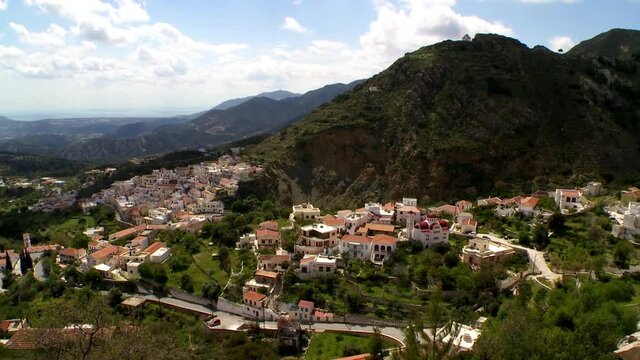 Karpathos Greece Aperi used to be the old capital of the island. Hidden by high slopes, Aperi was not used from the sea, so it was a protected area against pirates in the Medieval times. 