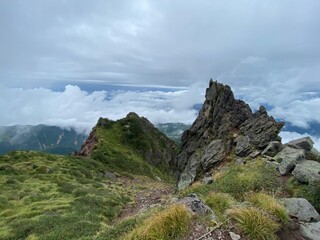 山頂から見える景色