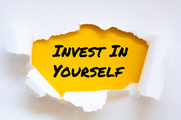 Text sign showing Invest In Yourself. 