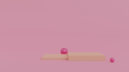 Abstract background, scene for product display. 3d rendering