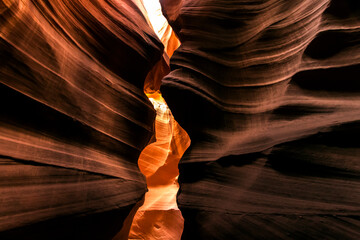 artistic photos of the Antelope Canyon in Arizona