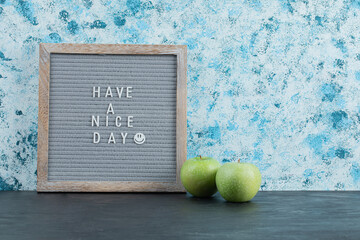 Motivational and inspirational quote on a grey rustic board