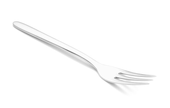 Dessert Fork On White Background