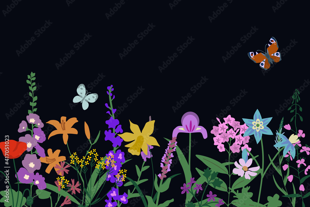 Canvas Prints Floral vector background