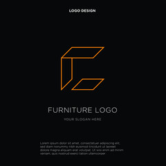 initial letter C logo design vector inspiration. Vector business branding isolated on dark background