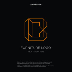 initial letter C logo design vector inspiration. Vector business branding isolated on dark background