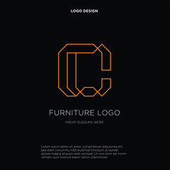 Unique modern geometric creative elegant letter W logo template. Vector icon.