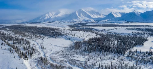 Fotobehang Denali Alaska Aerial
