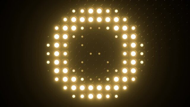 Lighting Led bulb display blinking lights Motion countdown