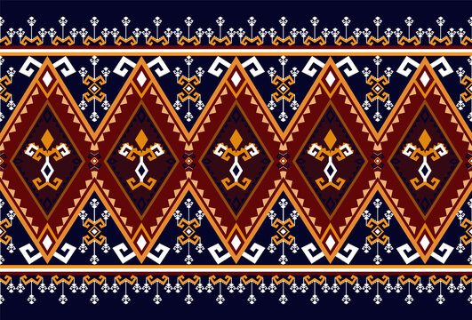 Abstract ethnic geometric pattern design for background or wallpaper