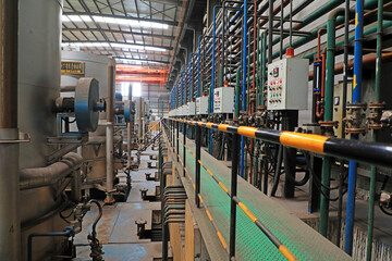 A corner of manufacturing workshop in China