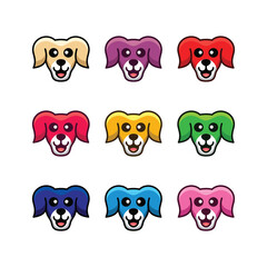 Simple Mascot Logo Design Dog. Abstract emblems, design concepts, logos, logo type elements