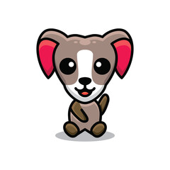 Simple Mascot Logo Design Dog. Abstract emblems, design concepts, logos, logo type elements