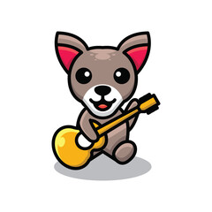 Simple Mascot Logo Design Dog. Abstract emblems, design concepts, logos, logo type elements