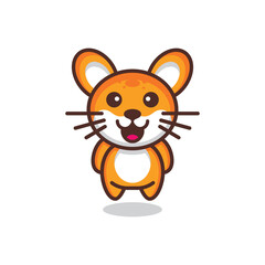 Simple Mascot Logo Design Cats. Abstract emblems, design concepts, logos, logo type elements