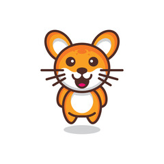 Simple Mascot Logo Design Cats. Abstract emblems, design concepts, logos, logo type elements