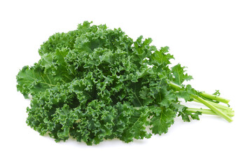 Kale leaf salad vegetable isolated on white background