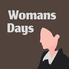 Happy womens day in illustration form.
