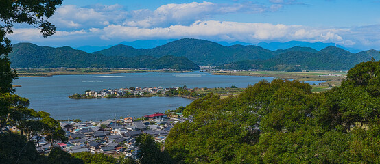 Obraz premium 安土城の風景