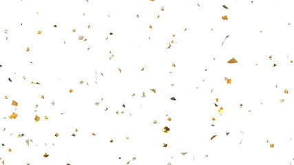 紙吹雪 金銀 パーティクル キラキラ 透過背景 [別Verあり]