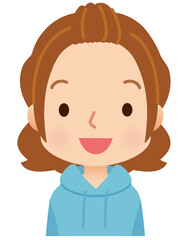 若い女性　母親　女の子