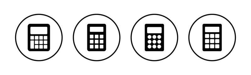 Calculator icons set. Calculator vector icon