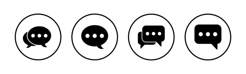 Chat icons set. Chat vector icon. Speech bubble