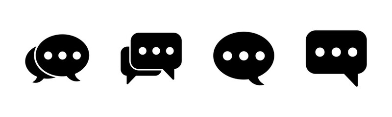 Chat icons set. Chat vector icon. Speech bubble