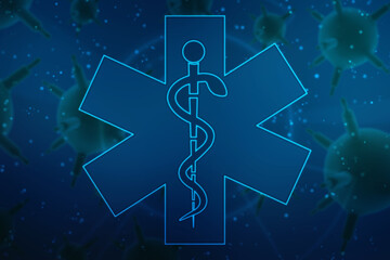 Abstract Medical and health care background, Medical Science concept