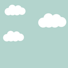 Sky blue background, vector illustration